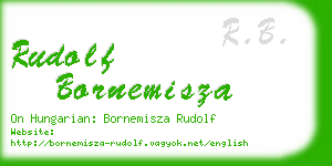 rudolf bornemisza business card